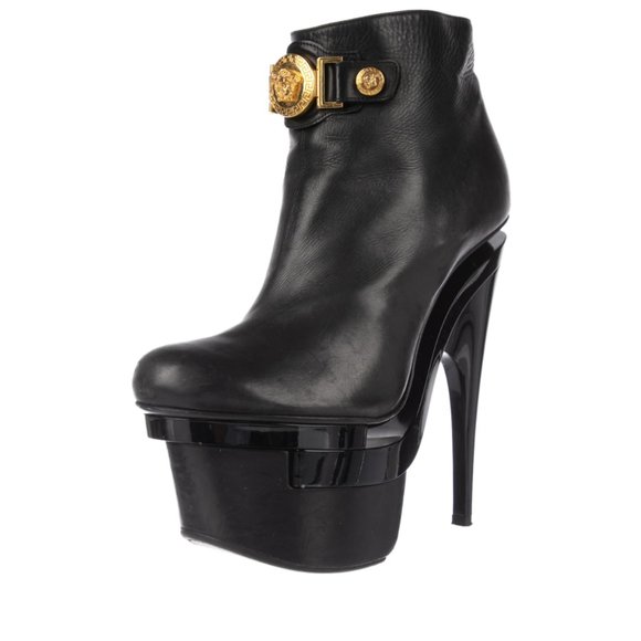 VERSACE Medusa Platform Booties - Picture 3 of 5